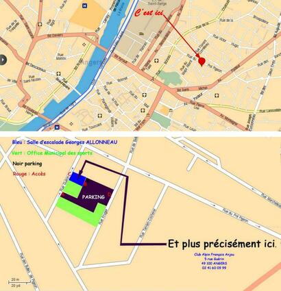 OÙ SE SITUENT LE SIÈGE SOCIAL DU CLUB ET LA SALLE D'ESCALADE "Georges ALLONNEAU" ? OÙ SE SITUENT LE SIÈGE SOCIAL DU CLUB ET LA SALLE D'ESCALADE "Georges ALLONNEAU" ?